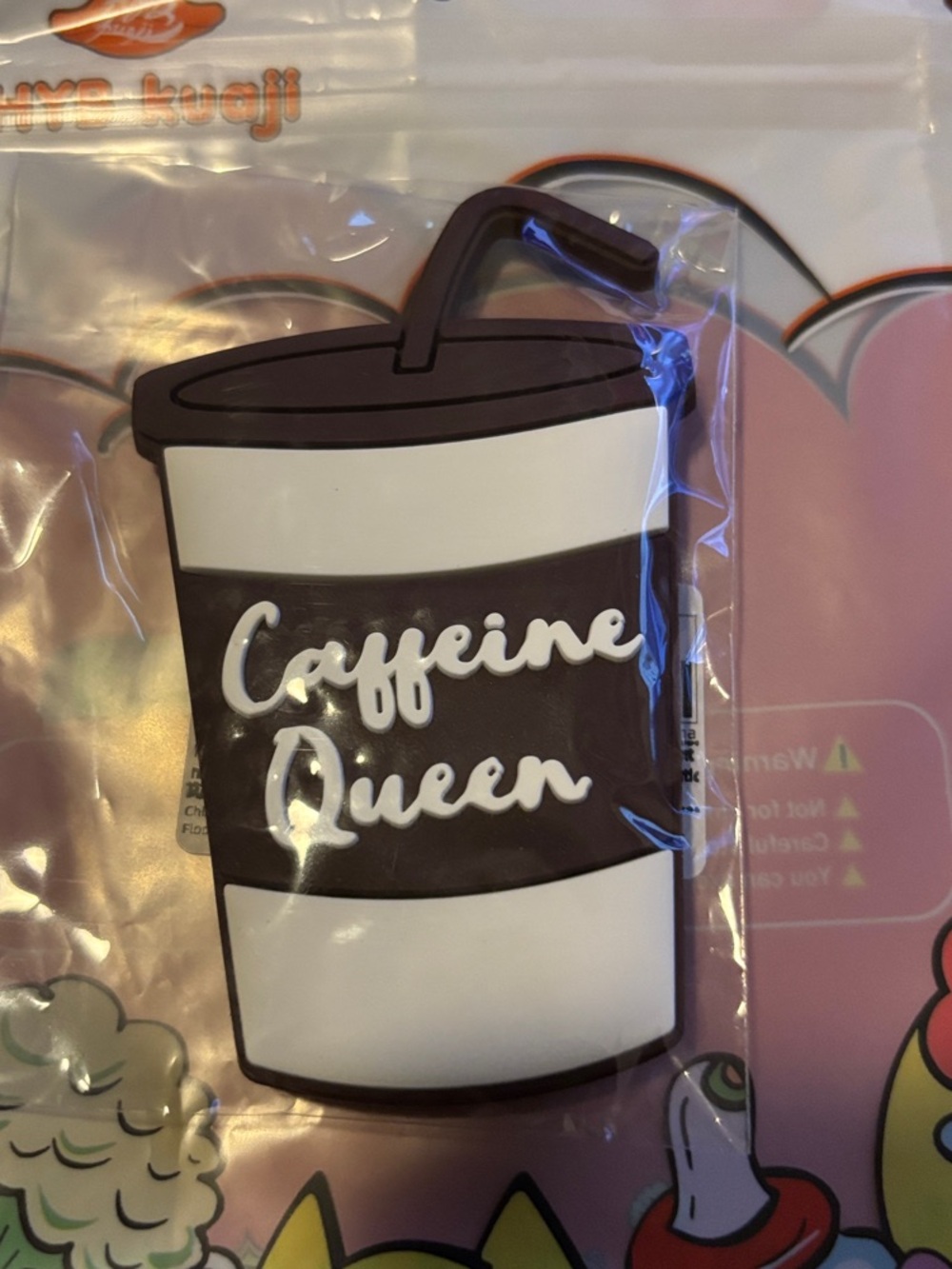 Caffeine Queen Coffee Cup bogg bag Charm jumbo